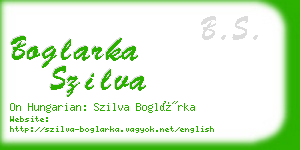boglarka szilva business card